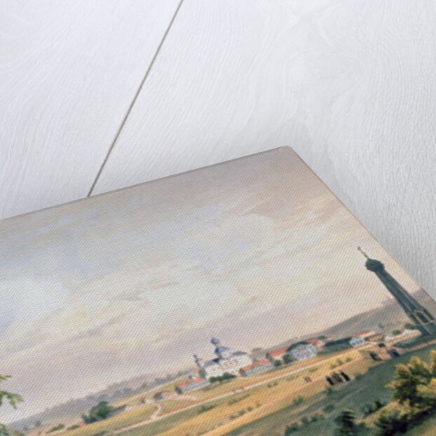 View of Borodino, the location of the decisive Battle, printed by J. Jacottet by French School