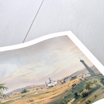 View of Borodino, the location of the decisive Battle, printed by J. Jacottet by French School