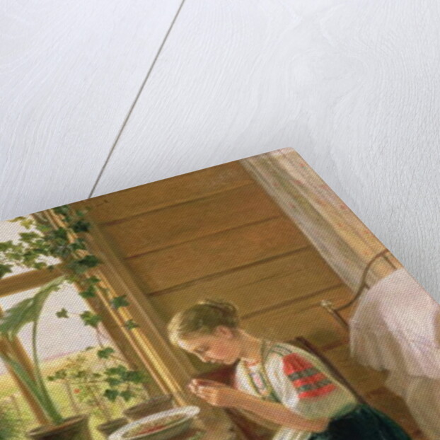 Girl Peeling Berries, 1880 by Nikolai Mikhailovich Bykovsky