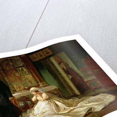 At the Altar, 1870s by Firs Sergeevich Zhuravlev