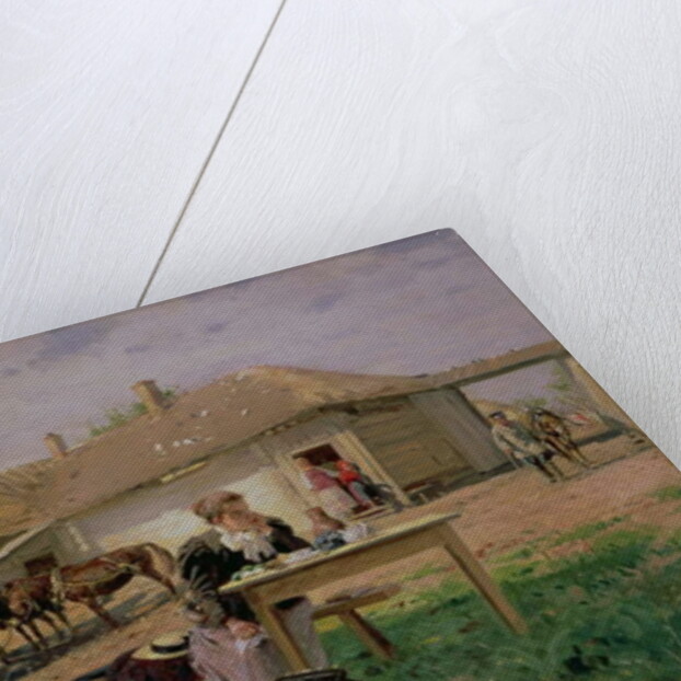 Arrival of a School Mistress in the Countryside, 1897 by Vladimir Egorovic Makovsky