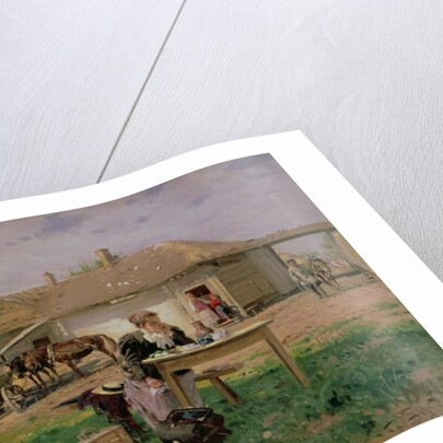 Arrival of a School Mistress in the Countryside, 1897 by Vladimir Egorovic Makovsky