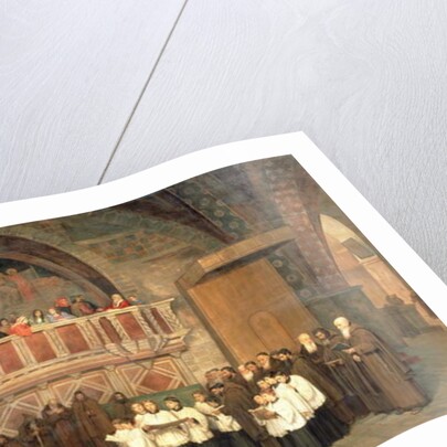 Vespers in the Saint Francis Church in Assisi, 1871 by Mikhail Petrovich Botkin