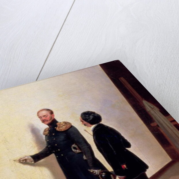 Tsar and Artist - Nikolay I in the Artist's Atelier, 1883 by Bogdan Pavlovich Villeval'de