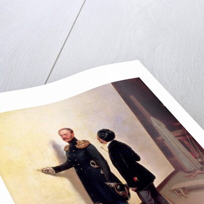 Tsar and Artist - Nikolay I in the Artist's Atelier, 1883 by Bogdan Pavlovich Villeval'de