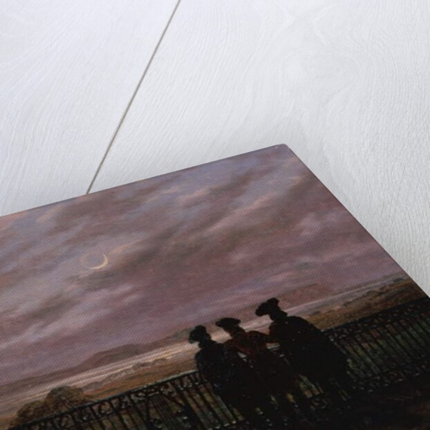 The Poets Vasily Andreyevich Zhukovsky, Sergeyevich Ivan Turgenev and Aleksandr Ivanovich Turgenev, 1820s by Caspar David Friedrich