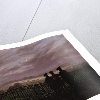 The Poets Vasily Andreyevich Zhukovsky, Sergeyevich Ivan Turgenev and Aleksandr Ivanovich Turgenev, 1820s by Caspar David Friedrich