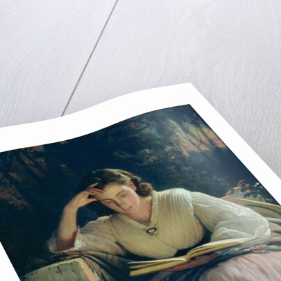 Reading, 1863 by Ivan Nikolaevich Kramskoy