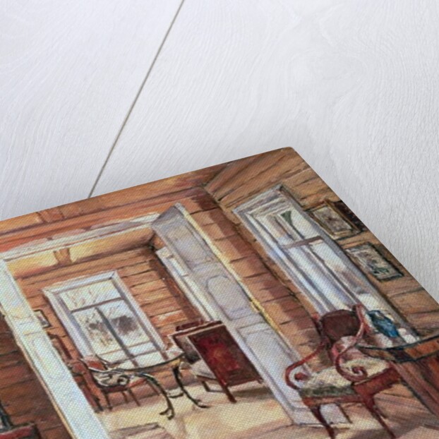 Interior of L. Panteleev's house in Murmanov, 1913 by Anna Nikolaeva Karinskaya