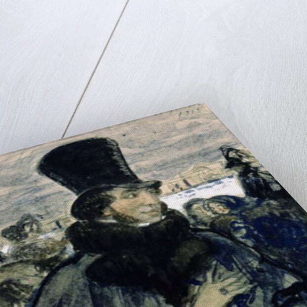 Portrait of Alexander Pushkin on the Neva Embankment, 1915 by Boris Mikhailovich Kustodiev