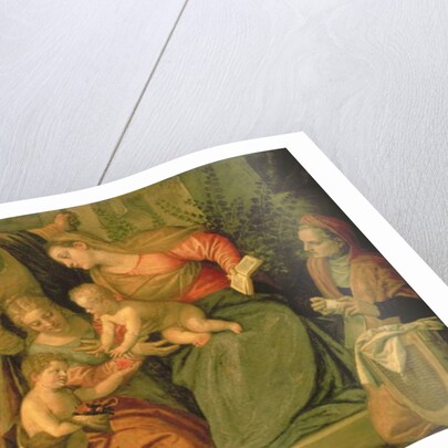 The Holy Family with St. Elizabeth and John the Baptist by (1528-88) Veronese