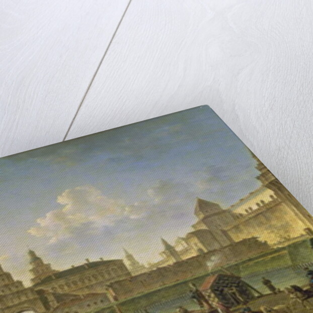 View of the Voskresensky and Nikolsky Gates and the Neglinny Bridge from Tverskay Street in Moscow, 1811 by Fedor Yakovlevich Alekseev