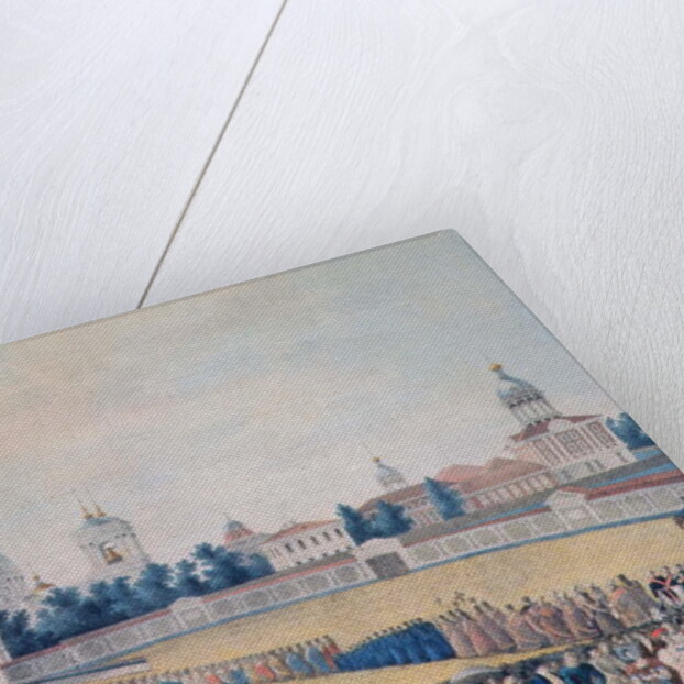 The Visit of Alexander I to the Alexander Nevsky Monastery, 1821 by School Russian