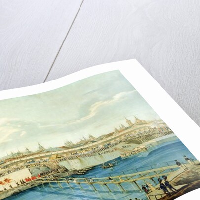 Laying of the Moskvoretsky Bridge in Moscow, 1830 by Charles de Hampeln