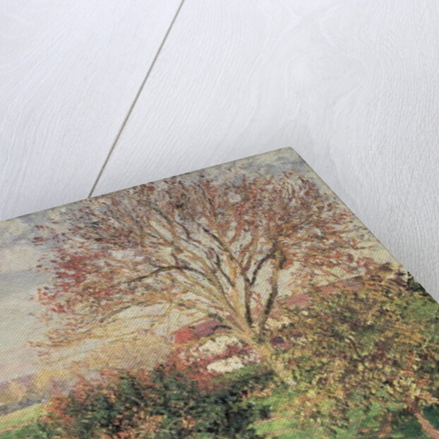 Autumn morning at Eragny, 1897 by Camille Pissarro