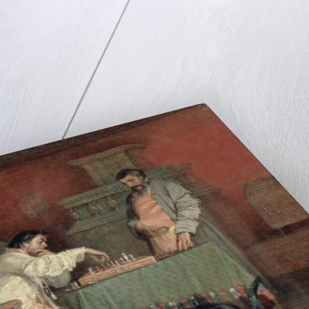 Scene from the Life of the Russian Tsar: Playing Chess, 1865 by Viatcheslav Grigorievitch Schwarz