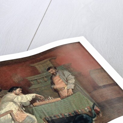 Scene from the Life of the Russian Tsar: Playing Chess, 1865 by Viatcheslav Grigorievitch Schwarz