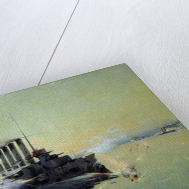 Cruiser 'Askold' fighting on July 28th 1904 in the Yellow Sea, 1906 by Konstantin Veshchilov