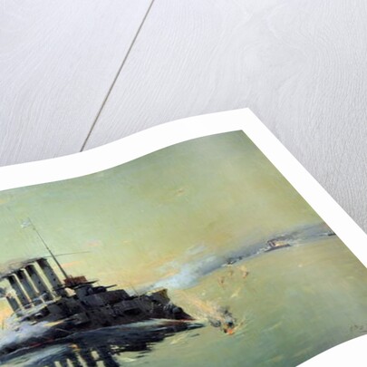 Cruiser 'Askold' fighting on July 28th 1904 in the Yellow Sea, 1906 by Konstantin Veshchilov