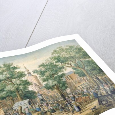 Market in The Hague, 1769 by Paulus Constantin La Fargue