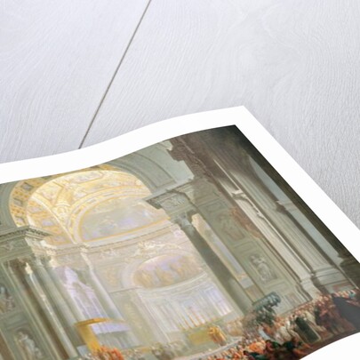 Interior of a St. Peter's, Rome by Giovanni Paolo Pannini or Panini