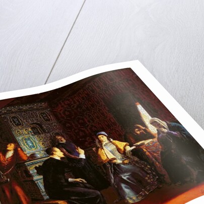 Marina Mniszech under Arrest with A Priest, 1883 by Mikhail Konstantinovich Klodt