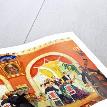 Wedding Feast, 1917 by Boris Mikhailovich Kustodiev