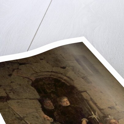 Arrest of the Huguenot Jacqueline de Montbel d'Etremont 1875 by Vasilij Dmitrievich Polenov