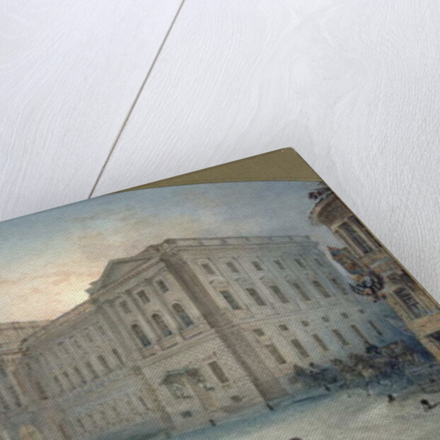 View of the Mariinsky Palace in Winter, 1863 by Vasili Semenovich Sadovnikov