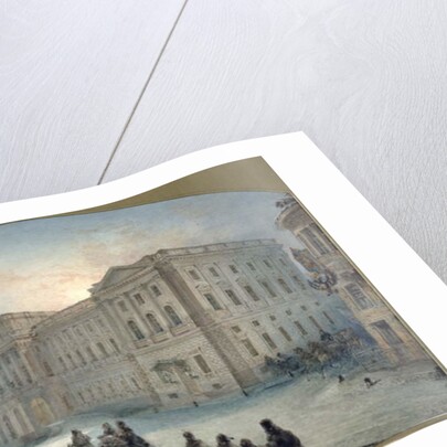 View of the Mariinsky Palace in Winter, 1863 by Vasili Semenovich Sadovnikov