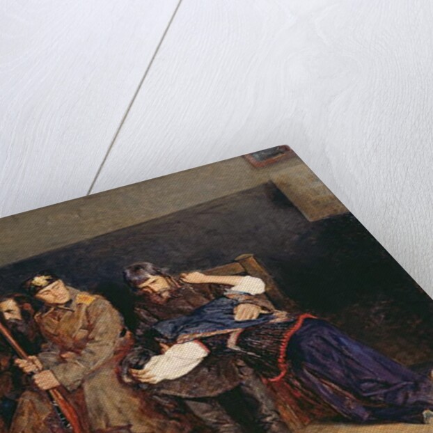 In the Corridor of the District Court, 1897 by Nikolaj Alekseevich Kasatkin