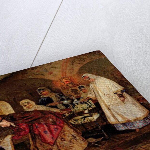 Tsar Alexei Mikhailovich Meeting His Bride, Maria Miloslavasky, 1887 by Mikhail Vasilievich Nesterov