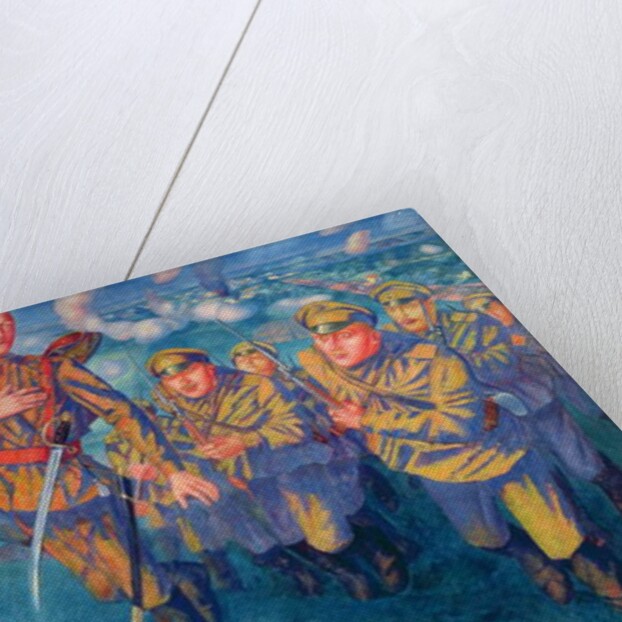 In the Firing Line, 1916 by Kuzma Sergeevich Petrov-Vodkin