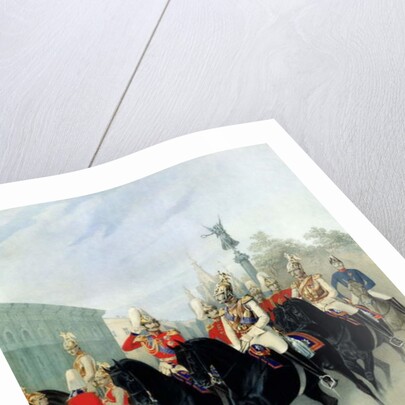 Emperor Nicholas I and Grand Duke Alexander in St. Petersburg, 1843 by Karl Karlovich Piratsky