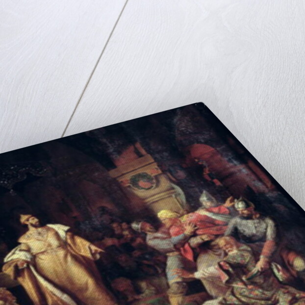 Tsar Ivan III Tearing the Deed of Tatar Khan, 1862 by Nikolai Semenovich Shustov