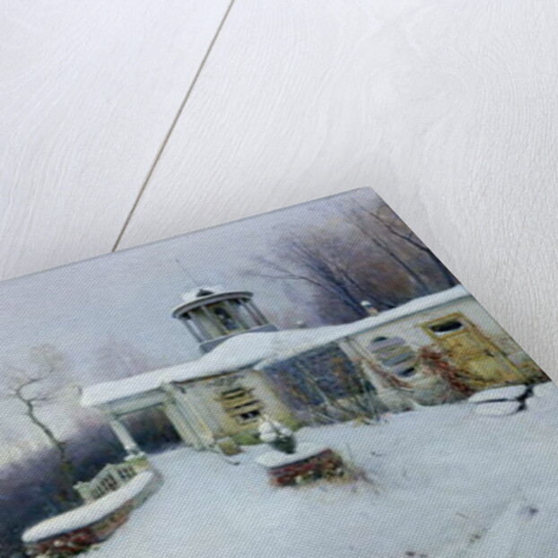 A deserted manor house by Vladimir Pavlovich Solokov