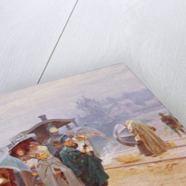 The Train has arrived, 1894 by Nikolaj Alekseevich Kasatkin