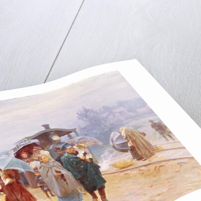 The Train has arrived, 1894 by Nikolaj Alekseevich Kasatkin