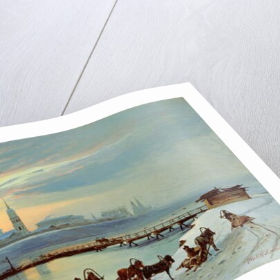 The Angara Embankment in Irkutsk, 1886 by Nikolai Florianovich Dobrovolsky