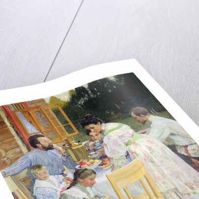 On the Terrace, 1906 by Boris Mikhailovich Kustodiev