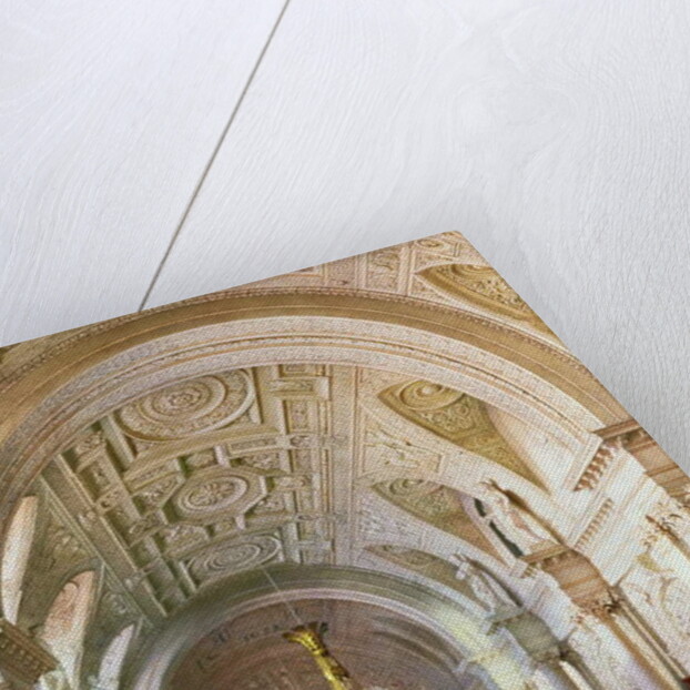 View of the White Hall in the Winter Palace in St. Petersburg, 1865 by Luigi (1814-91) Premazzi