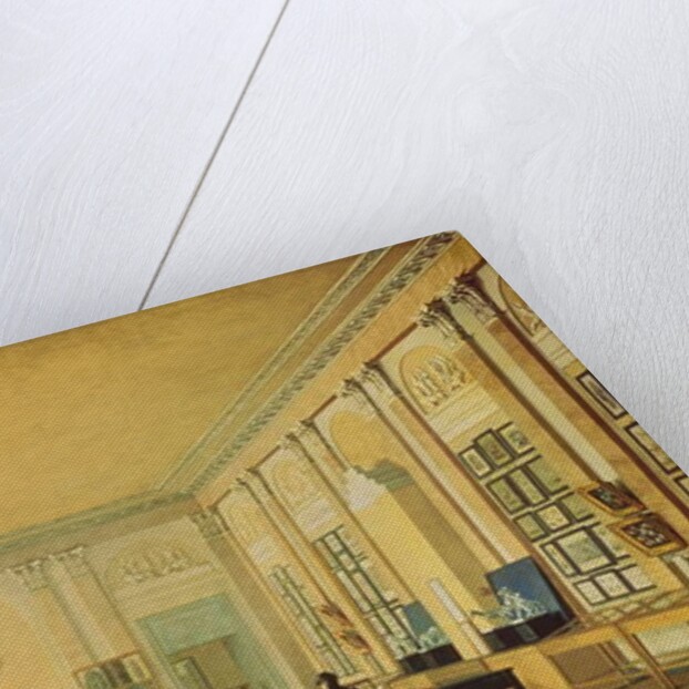 Painting Atelier in the Moscow Art School, c.1830 by Nikolay Ivanovich Podklyuchnikov