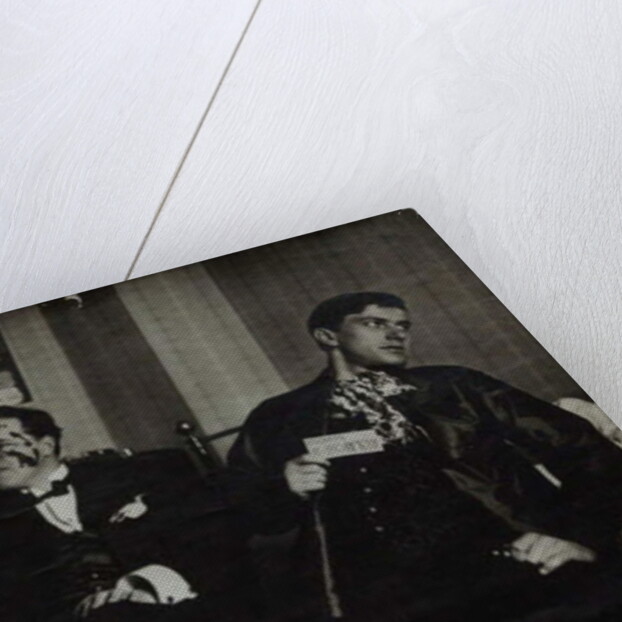 Vladimir Mayakovsky with David Burlyuk and Andrei Shemshurin, 1914, Moscow by Russian Photographer