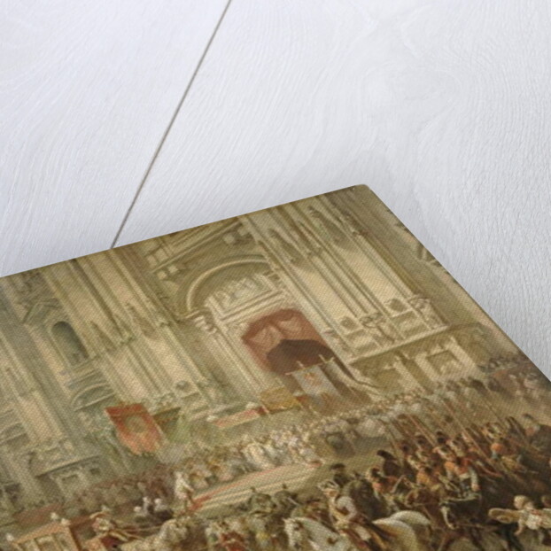 Ceremonial reception of Field-marshal Alexander Suvorov in Milan in April 1799, c.1850 by Adolf Jossifowitsch Charlemagne