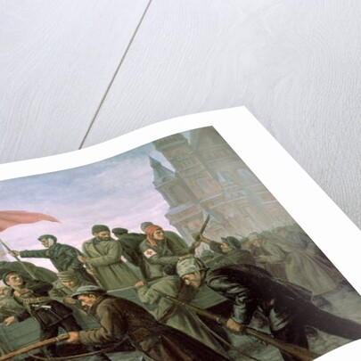 The Taking of the Moscow Kremlin in 1917, 1938 by Konstantin Ivanovich Maximov