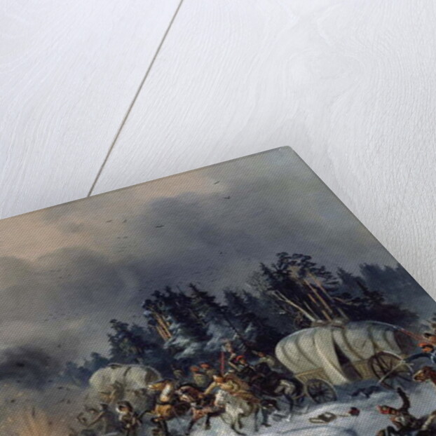 Scene from the Russian-French War in 1812 by Bogdan Willewalde