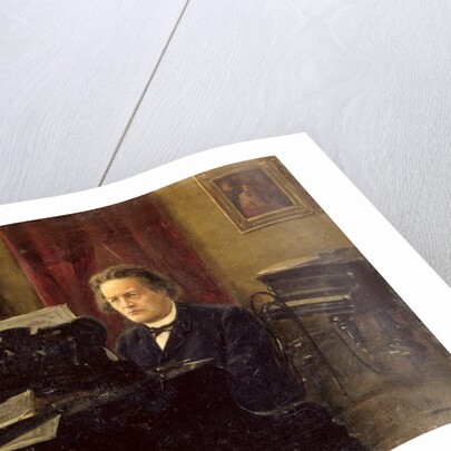 Portrait of Composer Anton Rubinstein by Michail Michailovich Yarowoy