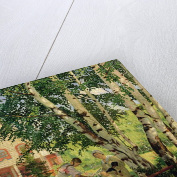 At Home, 1914-18 by Boris Mikhailovich Kustodiev