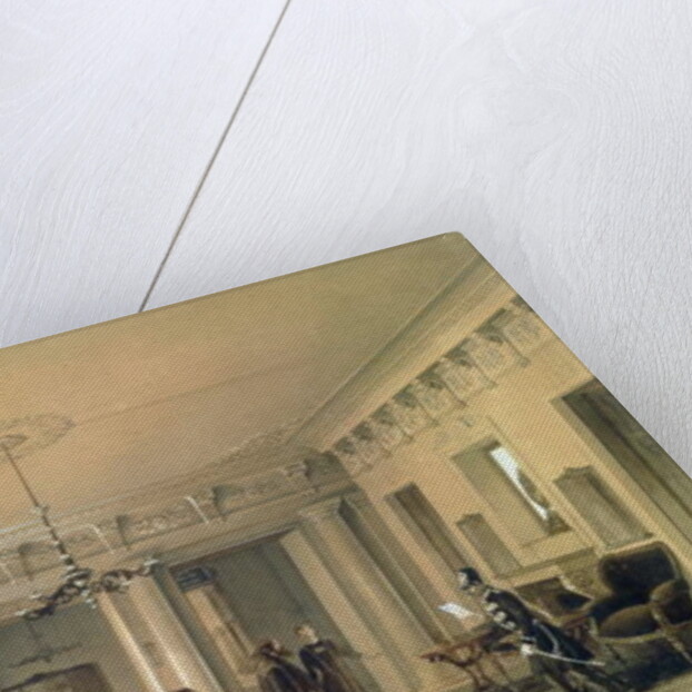 The Waiting Room of the Stagecoach Station in St. Petersburg, 1848 by Luigi (1814-91) Premazzi