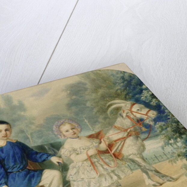 Grand Duke Alexander and Grand Duke Alexey as Children, 1853 by Vladimir Ivanovich Hau